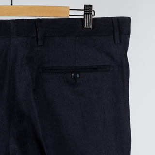 Tagliatore Navy Linen & Mohair Summer Suit - Wool, Linen, Mohair, Made In Italy - View 15