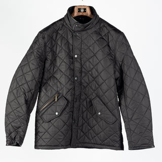 Barbour Black Powell Quilted Jacket 1