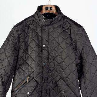Barbour Black Powell Quilted Jacket 6