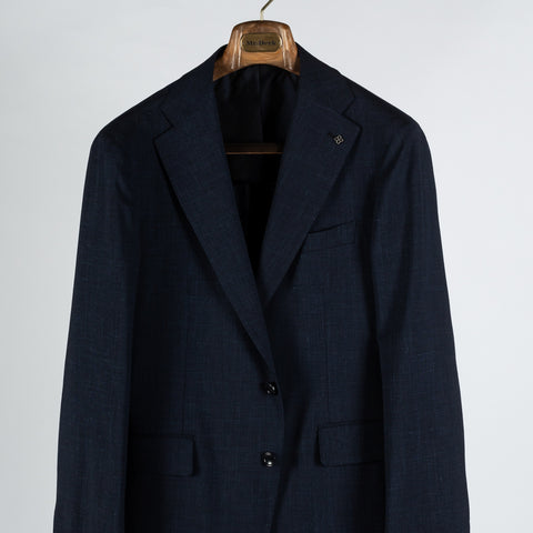 Tagliatore Navy Super 120 Wool Stretch Suit 6