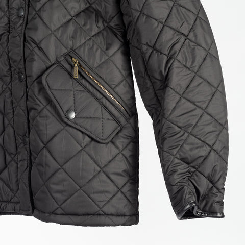Barbour Black Powell Quilted Jacket 4
