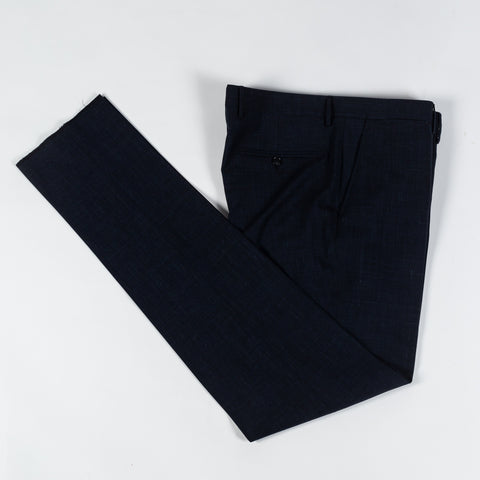 Tagliatore Navy Super 120 Wool Stretch Suit - Wool, Linen, Stretch, Made In Italy - View 17
