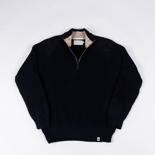 Peregrine Navy 1/4 Zip Sweater 1