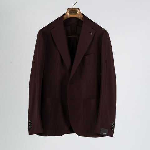 Tagliatore Burgundy Wool Jersey Casual Suit 1