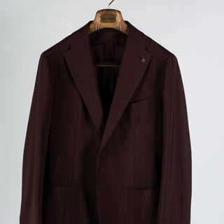 Tagliatore Burgundy Wool Jersey Casual Suit 6