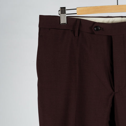 Tagliatore Burgundy Wool Jersey Casual Suit - Wool, Jersey, Stretch, Tailored Fit, Made In Italy - View 10