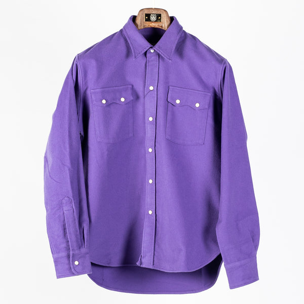 Purple Moleskin Pearlsnap Shirt