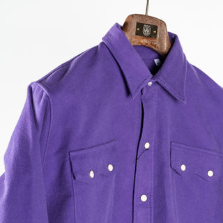 Wythe Purple Moleskin Pearlsnap Shirt