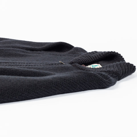 Wythe Black Zip Shawl Wool Cardigan 8