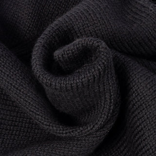 Wythe Black Zip Shawl Wool Cardigan 2
