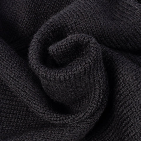 Wythe Black Zip Shawl Wool Cardigan 2