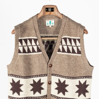 Wythe Taupe & Cream Highland Wool Valero Vest 5