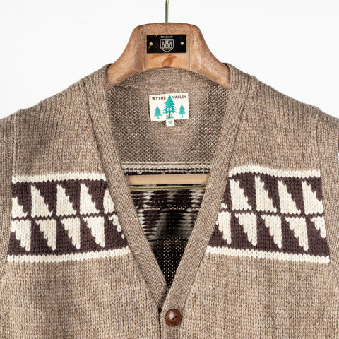 Wythe Taupe & Cream Highland Wool Valero Vest 6
