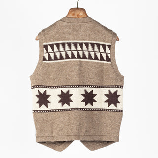 Wythe Taupe & Cream Highland Wool Valero Vest 4