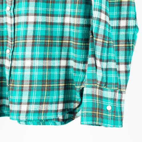Wythe Thousand Lakes Plaid Washed Flannel Pearlsnap Shirt 4