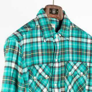 Wythe Thousand Lakes Plaid Washed Flannel Pearlsnap Shirt 3