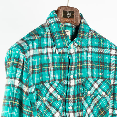 Wythe Thousand Lakes Plaid Washed Flannel Pearlsnap Shirt 3