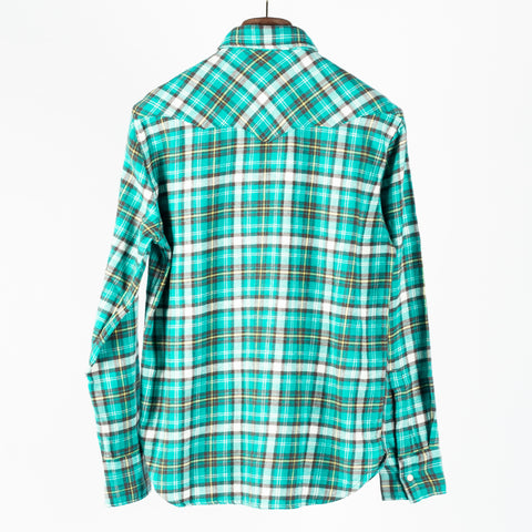 Wythe Thousand Lakes Plaid Washed Flannel Pearlsnap Shirt 5