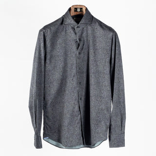 Xacus Charcoal 31522 Dress Shirt, front view