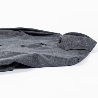 Xacus Charcoal 31522 Dress Shirt, cuff detail, laid flat