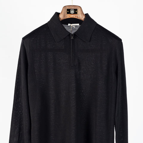 Fradi Black Knit Polo Sweater 6
