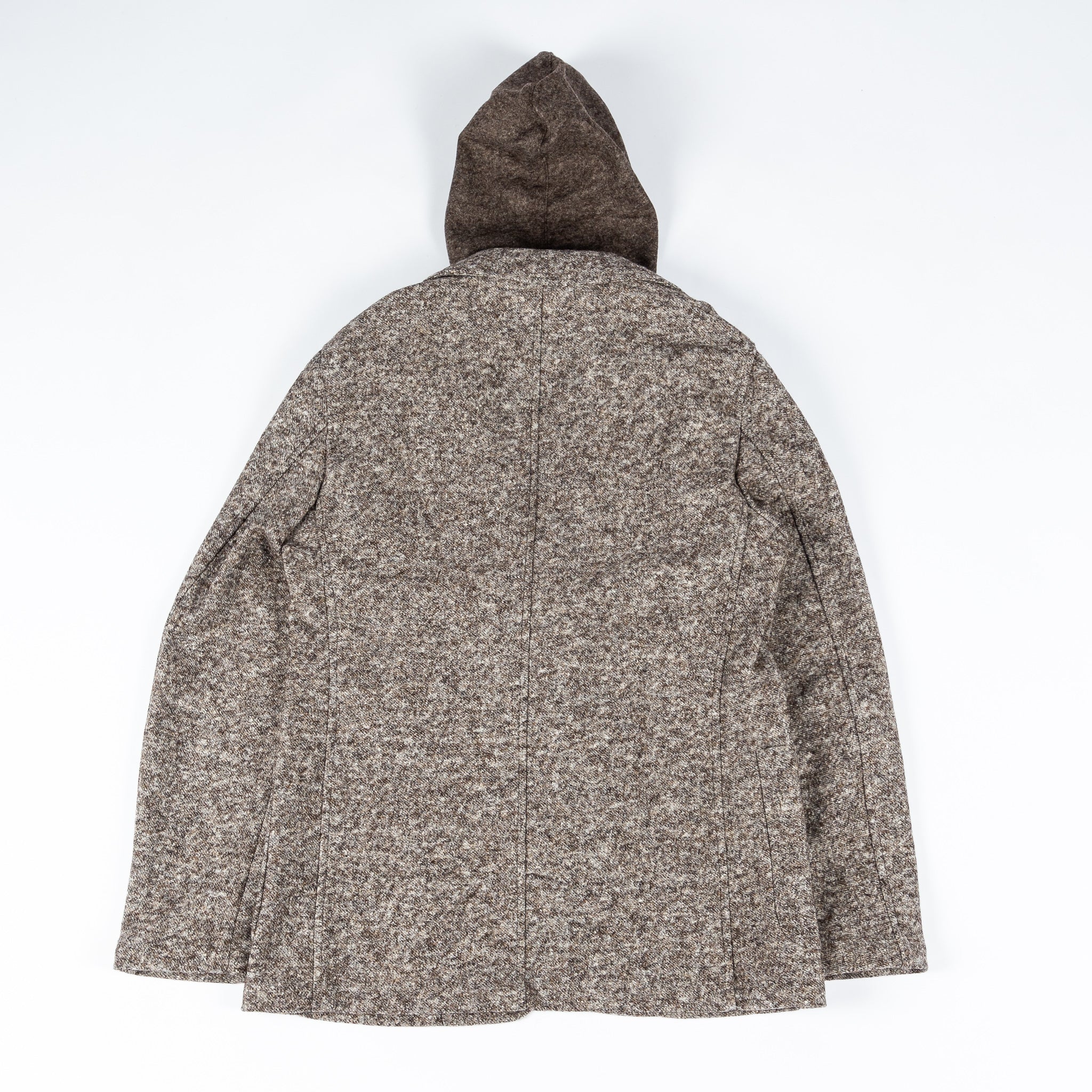 Hooded tweed coat best sale