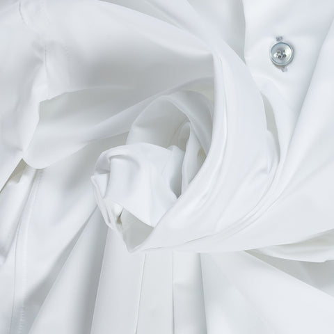 Xacus White Active Dress Shirt W/ Contrast Grey Buttons 2