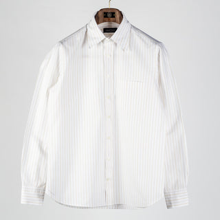 J Mueser Tan Alternate Stripe Carter Shirt 1