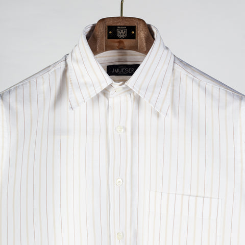 J Mueser Tan Alternate Stripe Carter Shirt 7