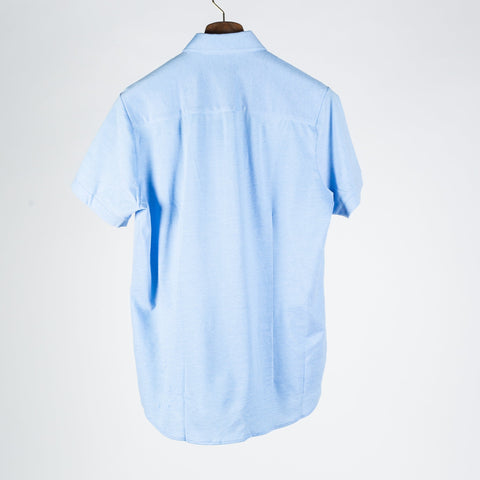 Light Blue Short Sleeve Button Up — Mr. Derk