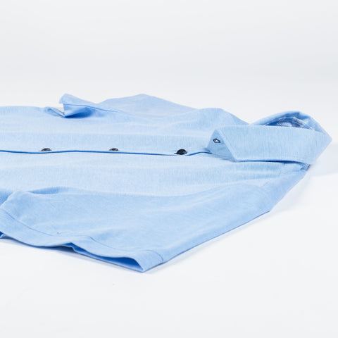 Light Blue Short Sleeve Button Up — Mr. Derk