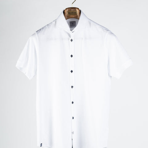White Short Sleeve Button Up — Mr. Derk