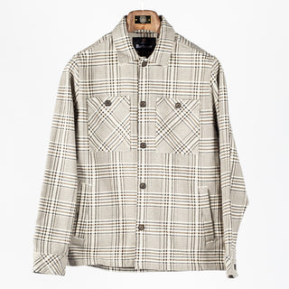 Barbour Whisper White Alderney Houndstooth Overshirt 1
