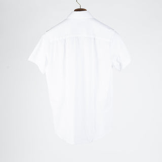 White Short Sleeve Button Up — Mr. Derk