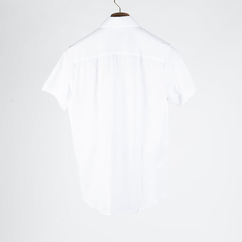 White Short Sleeve Button Up — Mr. Derk