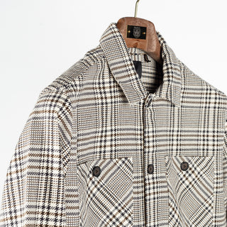 Barbour Whisper White Alderney Houndstooth Overshirt 3
