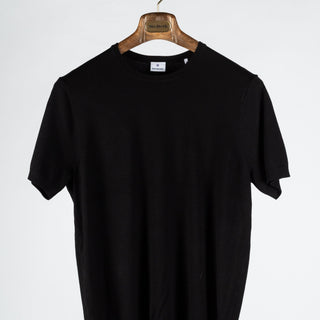 Black Luxe Knit T-Shirt — Mr. Derk