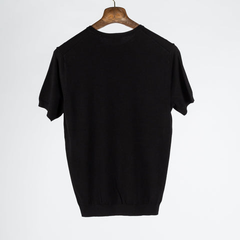 Black Luxe Knit T-Shirt — Mr. Derk