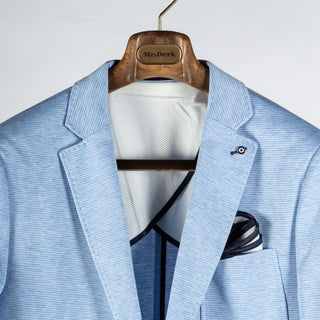 Blue Industry Blue Micro Herringbone Stretch Blazer 7