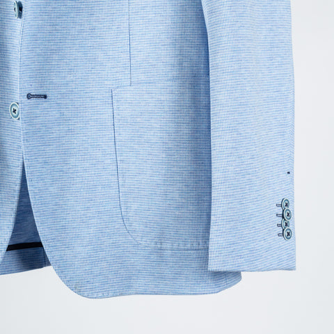 Blue Industry Blue Micro Herringbone Stretch Blazer 4