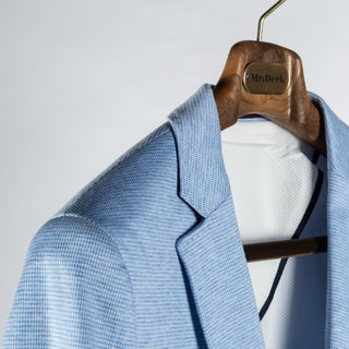 Blue Industry Blue Micro Herringbone Stretch Blazer 3