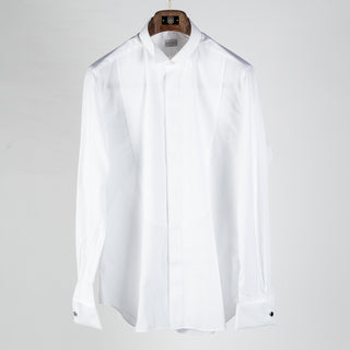 Xacus White 11942 Wing Collar Tuxedo Shirt 1