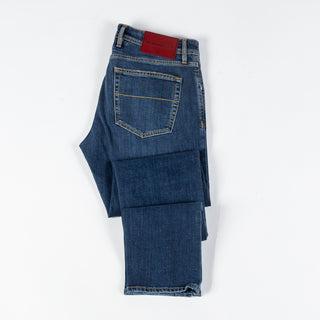 Tramarossa Blue Hertiage Michelangelo Denim - Cotton, Denim, Twill, Slim Fit, Knit, Made In Italy - View 9