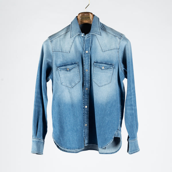Light Blue Elio Denim Shirt