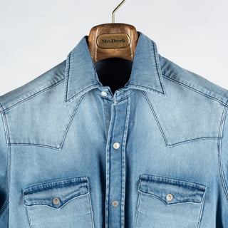 Tramarossa Light Blue Elio Denim Shirt 7