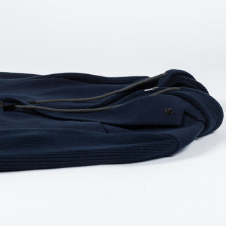 Gran Sasso Navy Hooded Knit Blazer 8