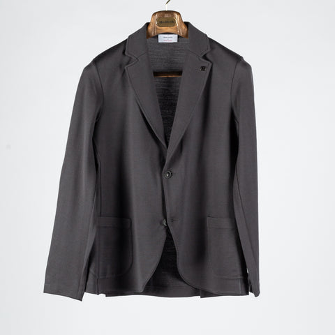 Gran Sasso Charcoal Athleisure Knit Blazer 1