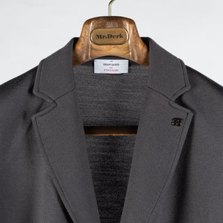 Gran Sasso Charcoal Athleisure Knit Blazer 7