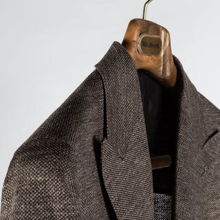 Tagliatore Textured Brown Double Breasted Blazer 3