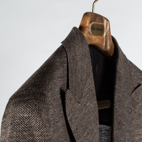 Tagliatore Textured Brown Double Breasted Blazer 3